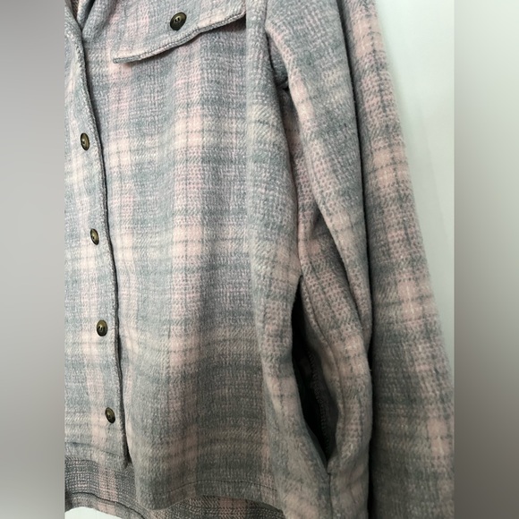 Simply Southern Pink Plaid Shacket - Picture 5 of 6